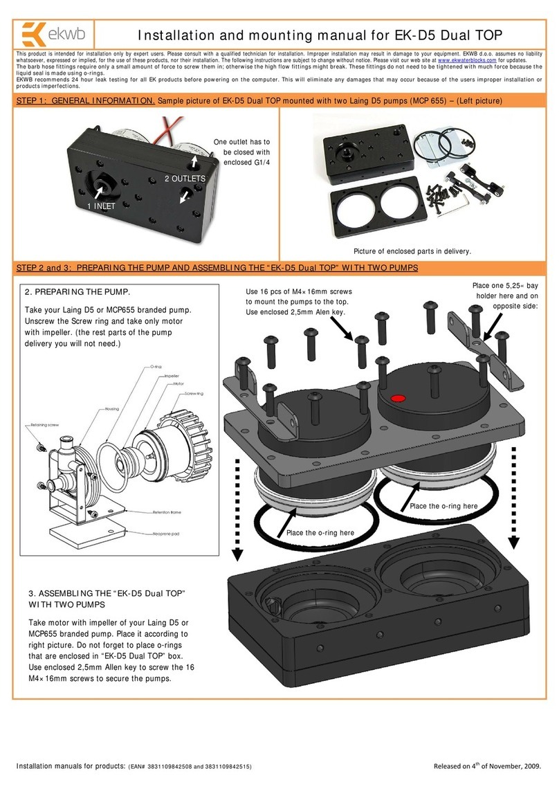 ekwb EK-D5 Dual TOP Guide