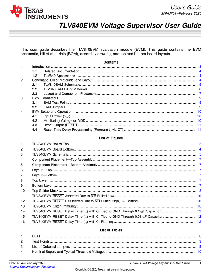 Texas Instruments TLV840EVM User manual