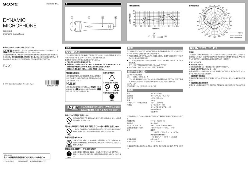Sony F-720 User manual Sony F-720 User manual