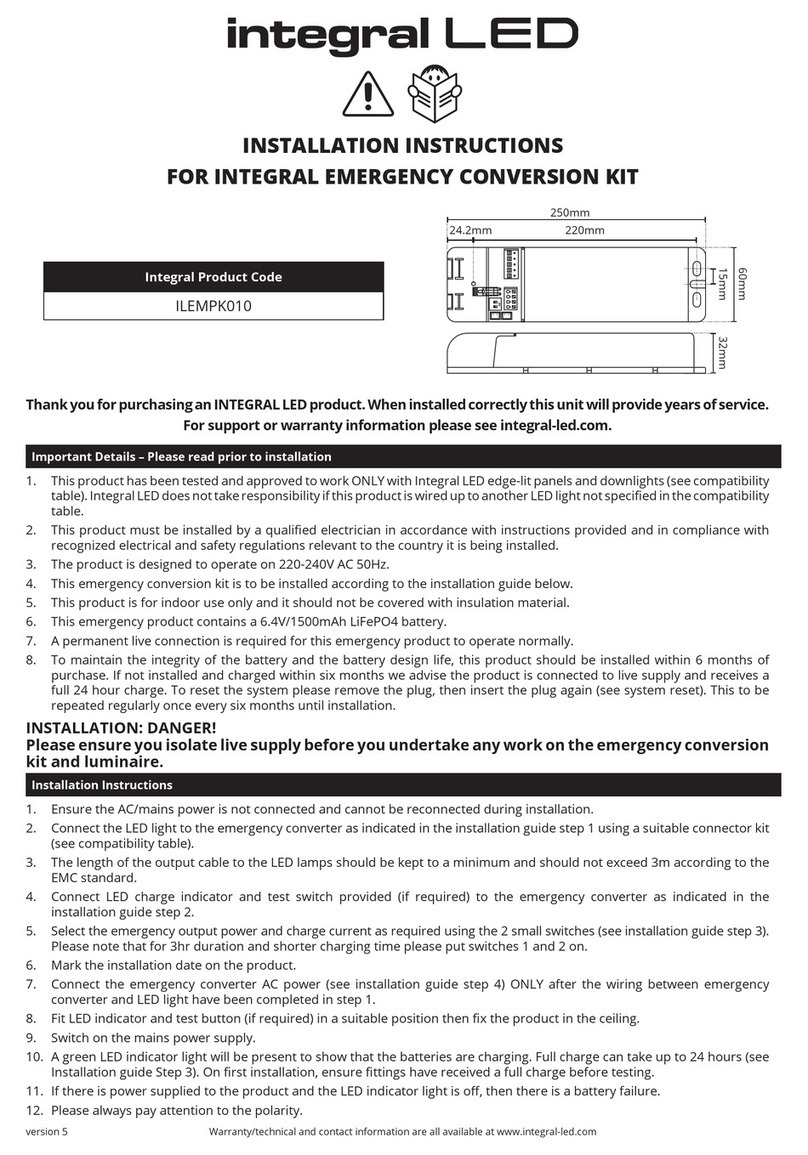 Integral LED ILEMPK010 User manual