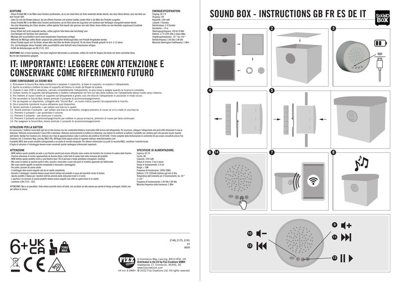 SoundBox 2148 instructions