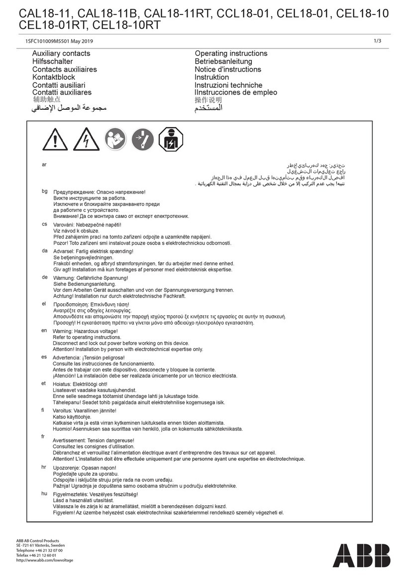 ABB CAL18-11 operating instructions