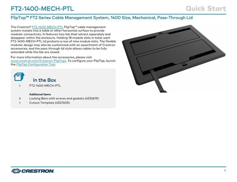 Crestron FlipTop FT2 Series User manual