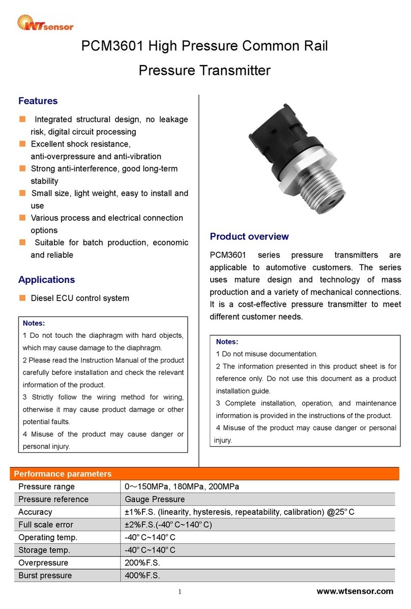 WT sensor PCM3601 quick start guide