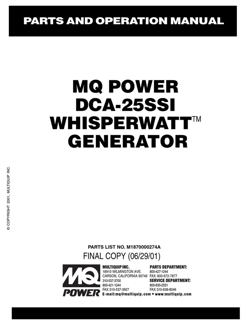 MQ Power WHISPERWATT DCA-25SSI User manual