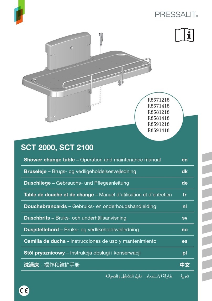 Pressalit SCT 2000 User manual