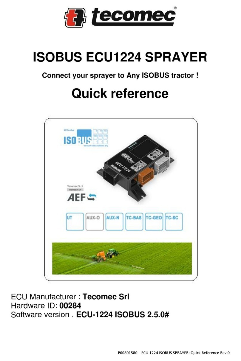 Tecomec ISOBUS ECU1224 quick reference