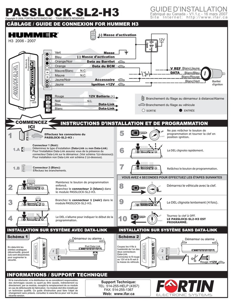 Fortin PASSLOCK-SL2-H3 installation guide