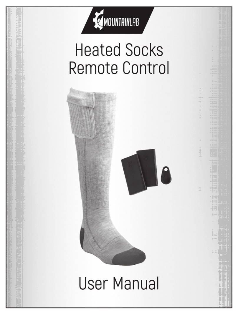 Mountain Lab Gear Heated Socks Remote Control user manual