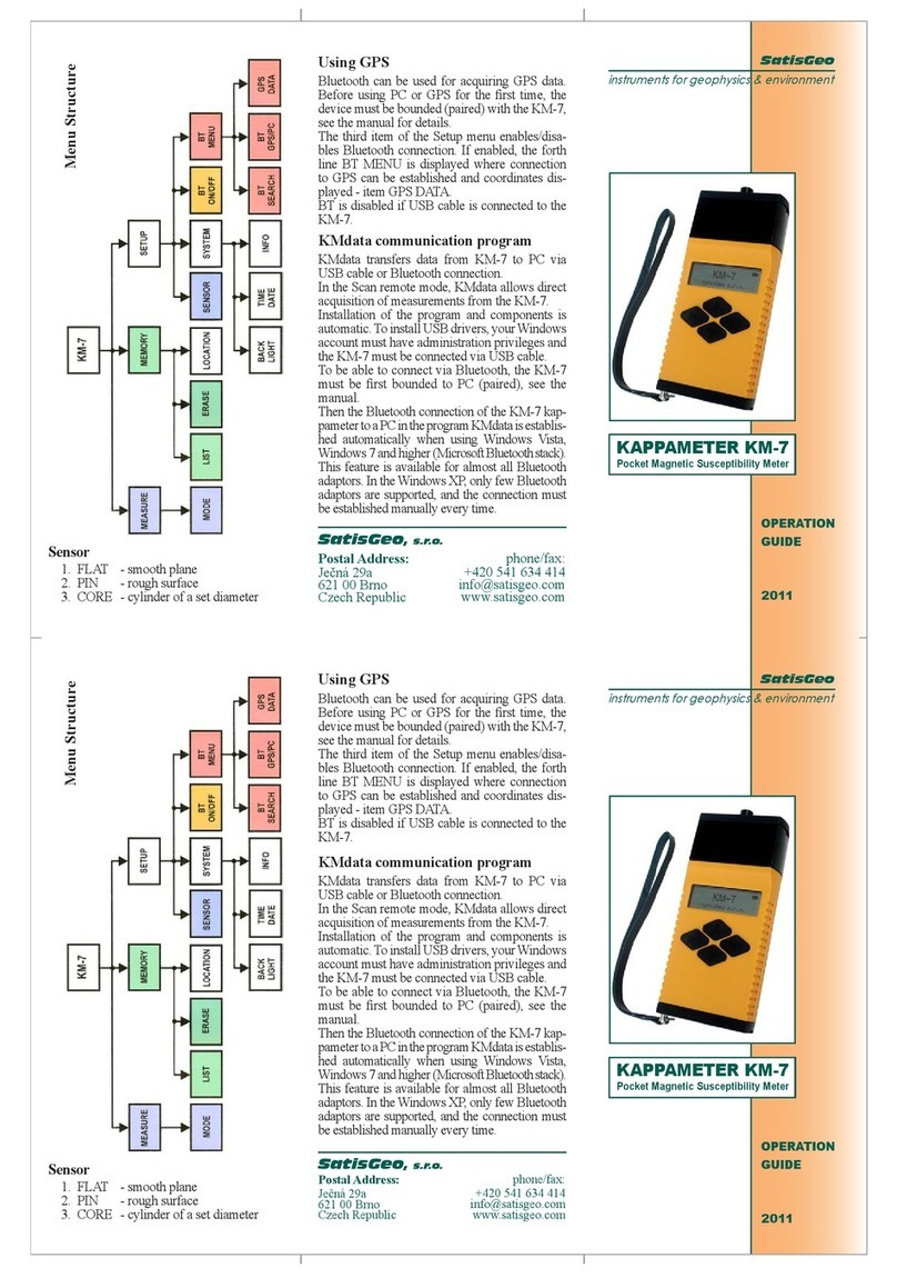 SatisGeo KAPPAMETER KM-7 Operation guide