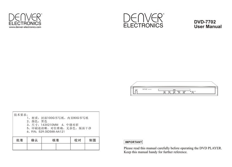 Denver Electronics DVD-7702 user manual