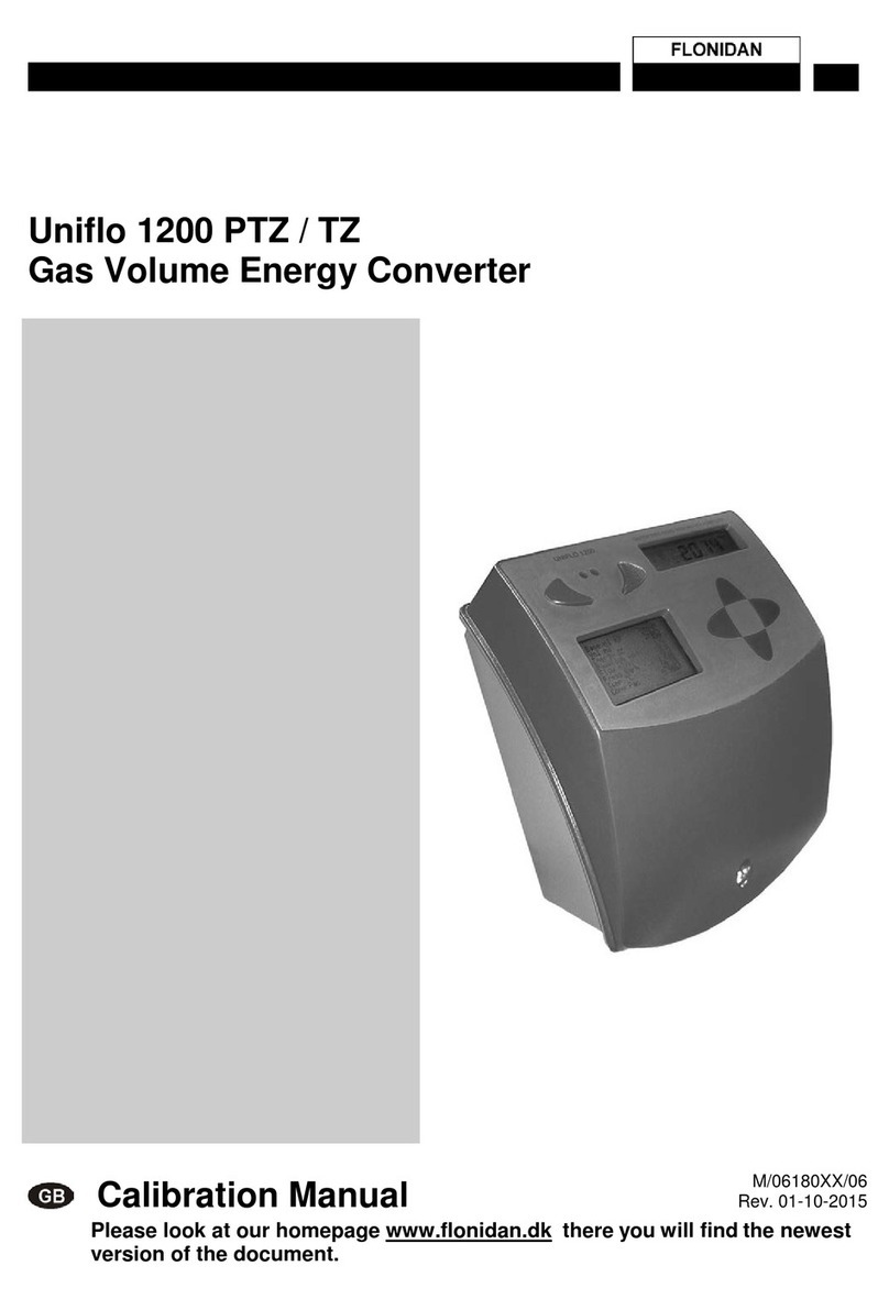 Flonidan Uniflo 1200 PTZ Calibration manual Flonidan Uniflo 1200 PTZ Calibration manual