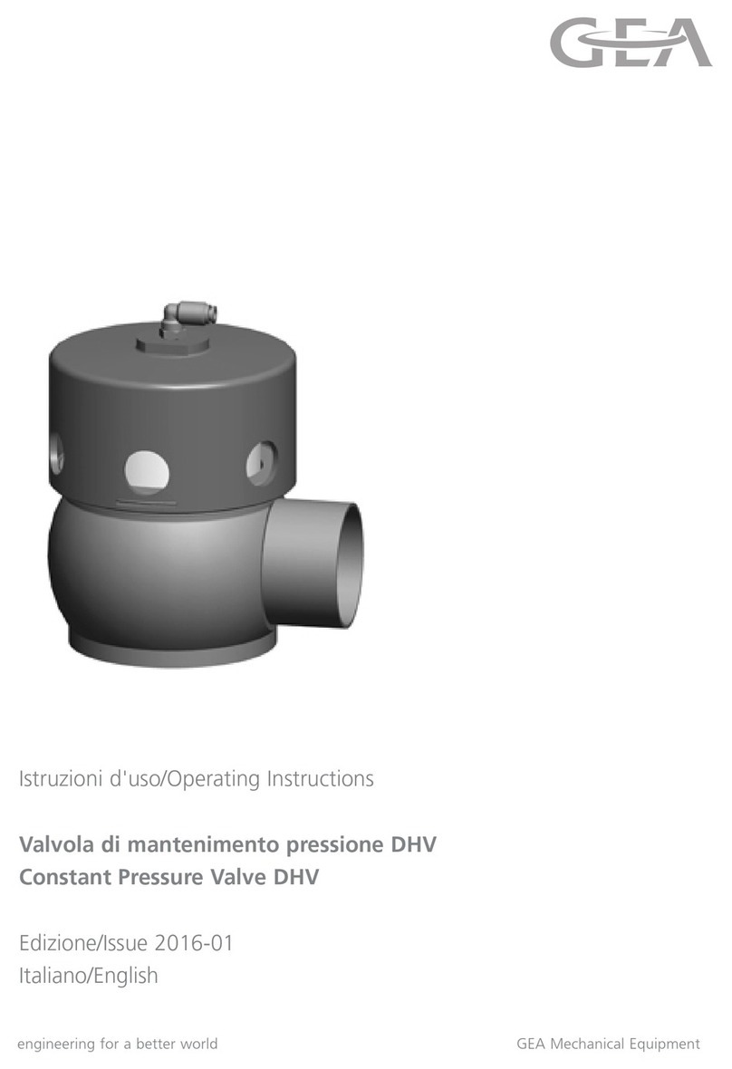GEA DHV operating instructions