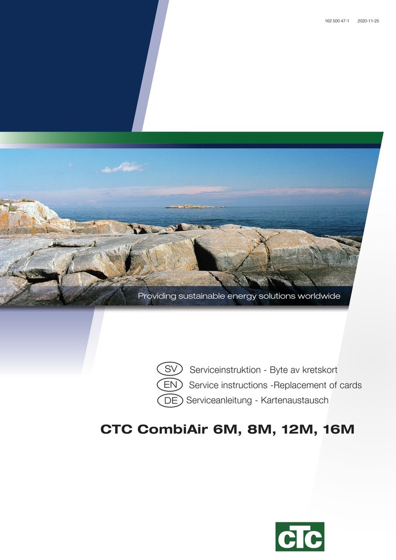 CTC Union CombiAir Operating instructions