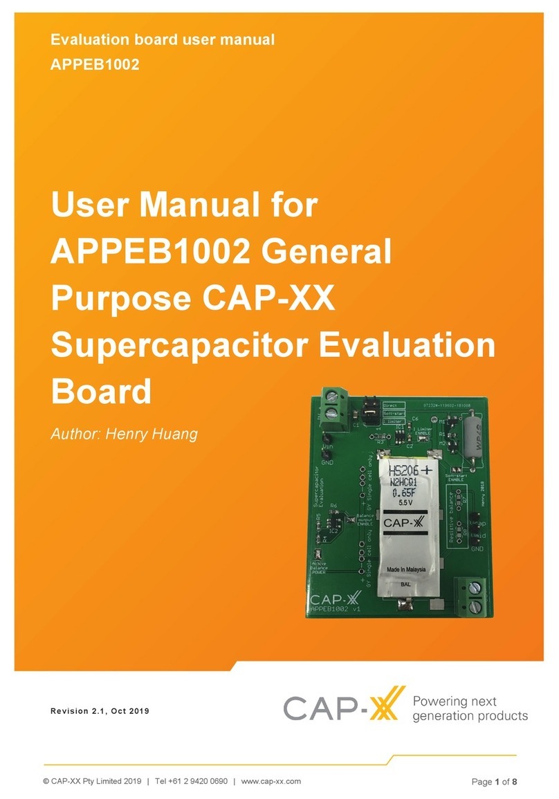 CAP-XX Purpose user manual CAP-XX Purpose user manual