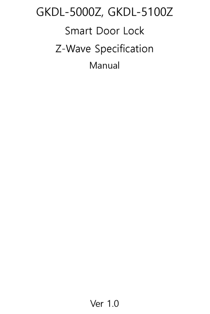 Z-Wave GKDL-5000Z Specification manual