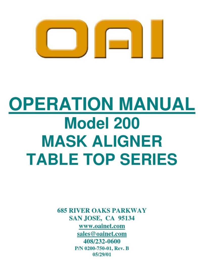 OAI 200 Series Operation manual