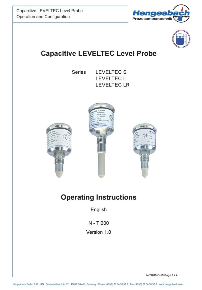 Hengesbach LEVELTEC S Series operating instructions