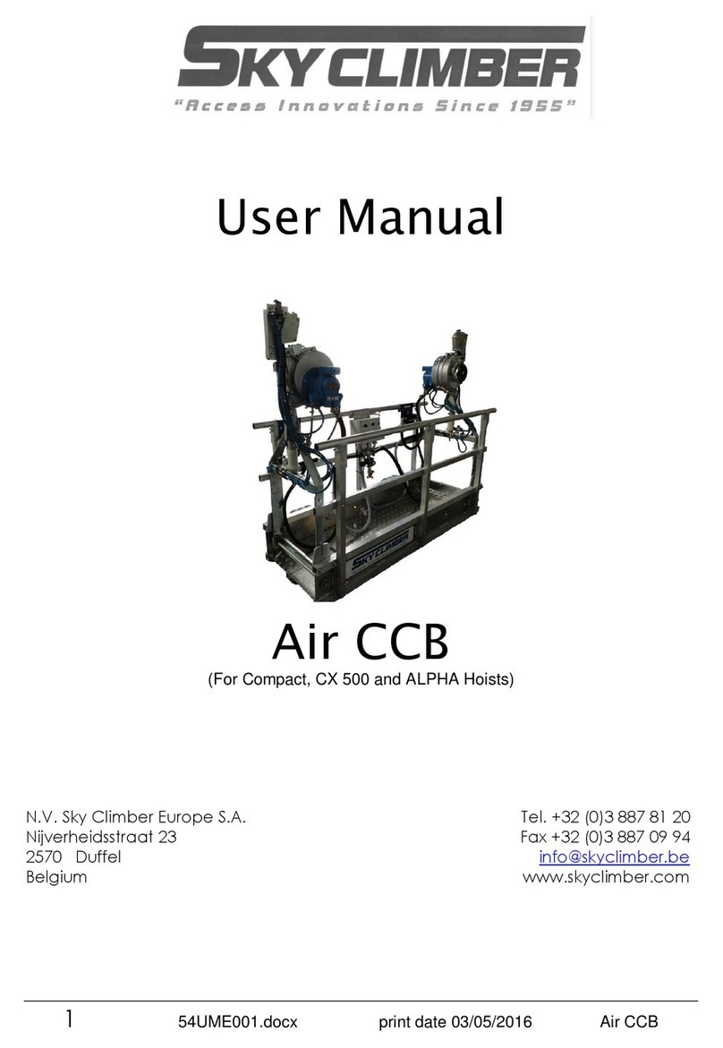 Sky Climber Air CCB user manual Sky Climber Air CCB user manual