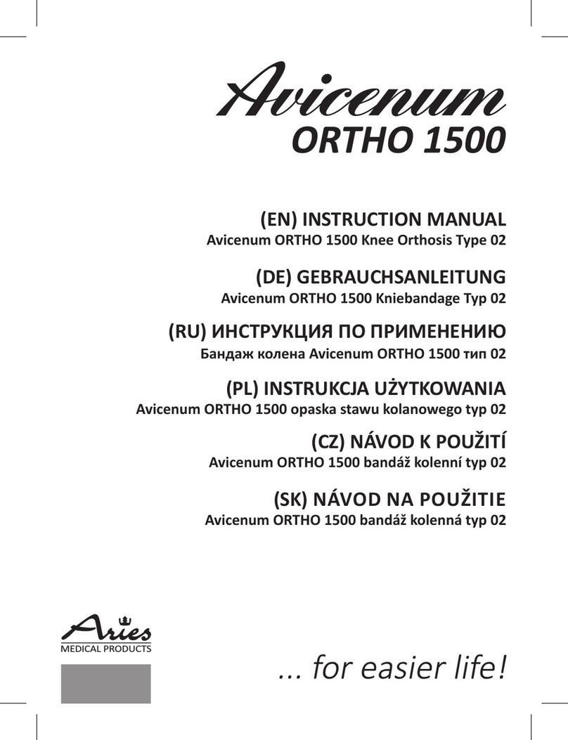 Aries Avicenum ORTHO 1500 Knee Orthosis 02 instruction manual