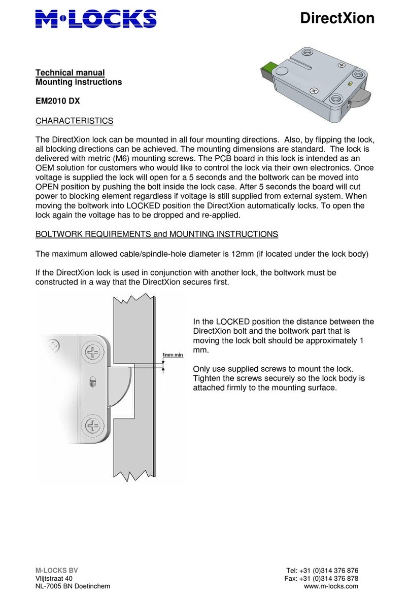 M-LOCKS DirectXion EM2010 DX User manual