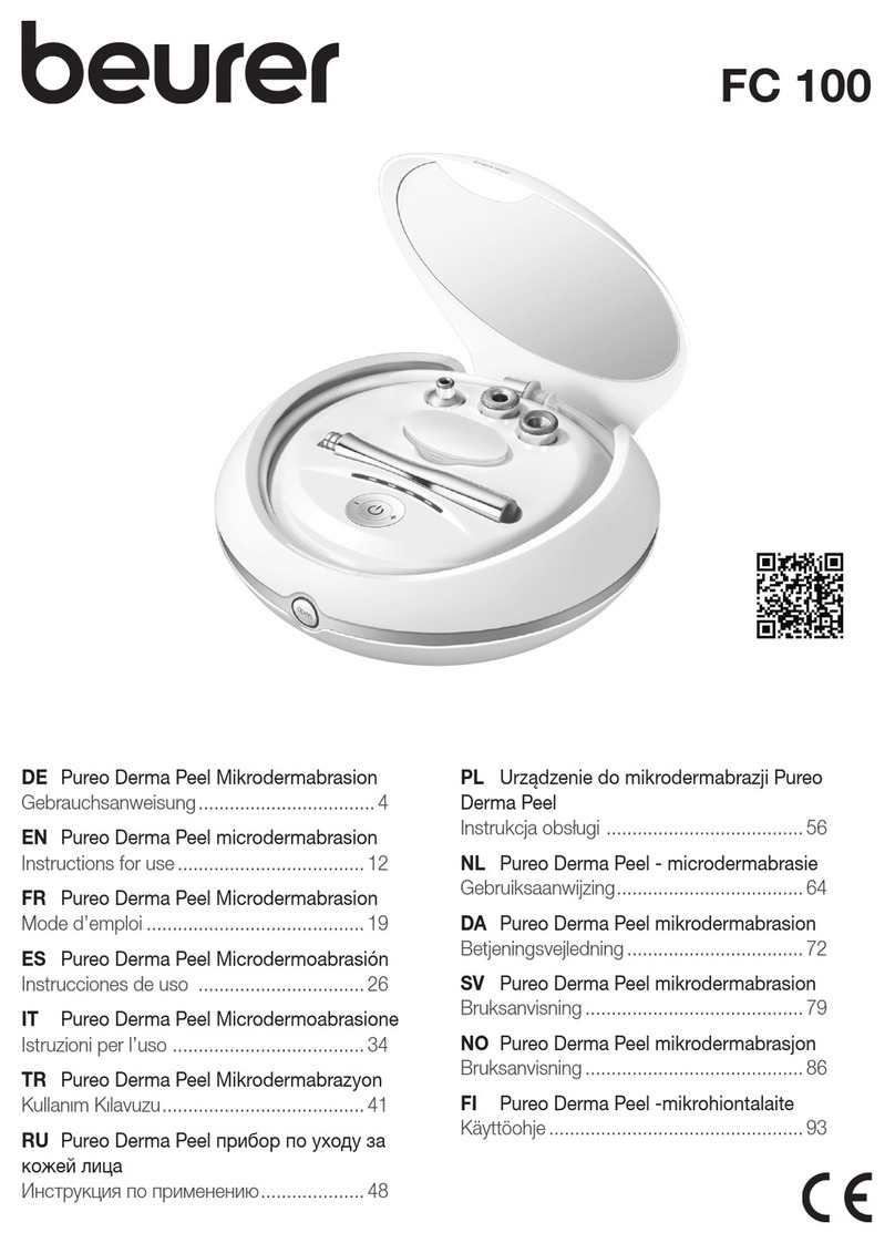 Beurer Pureo Derma Peel Instructions for use