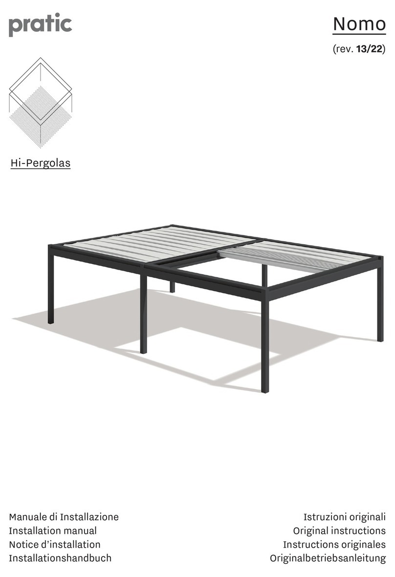 pratic Hi-Pergolas Nomo installation manual