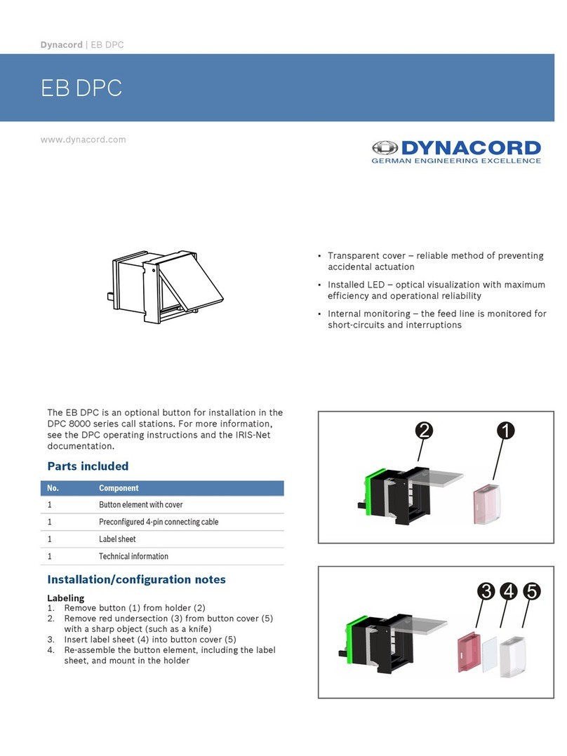 Dynacord EB DPC User manual