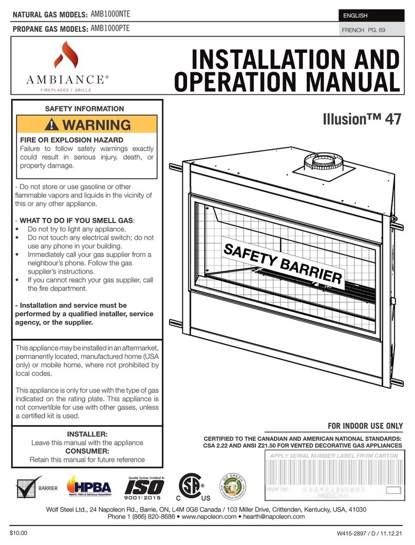 ambiance Illusion 47 Installation and operation manual