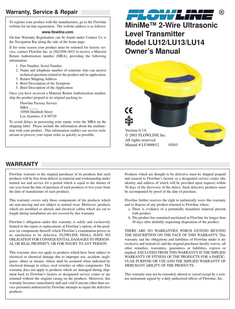 FlowLine MiniMe LU12 User manual