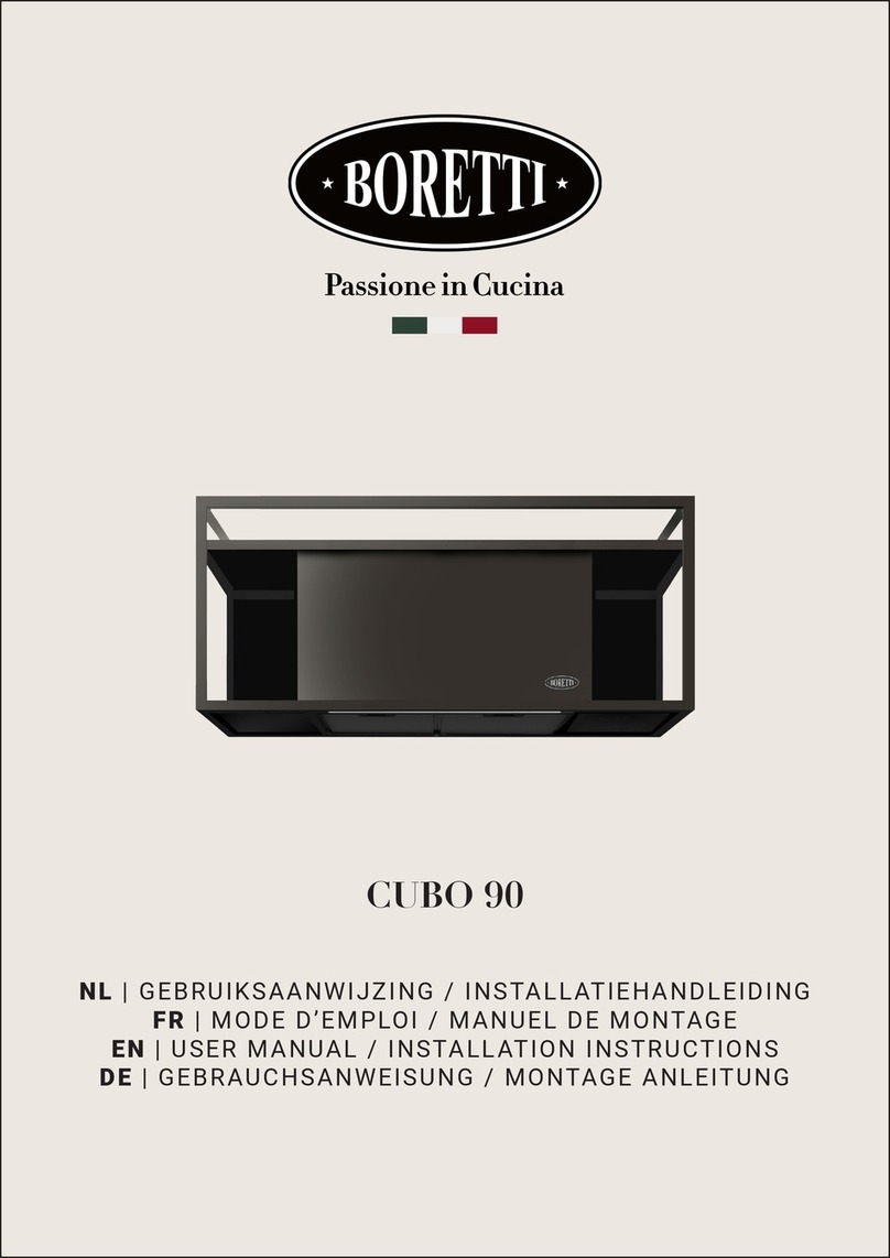BORETTI CUBO 90 user manual