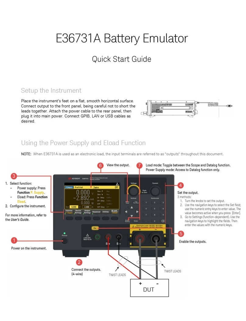 Keysight Technologies E36731A User manual
