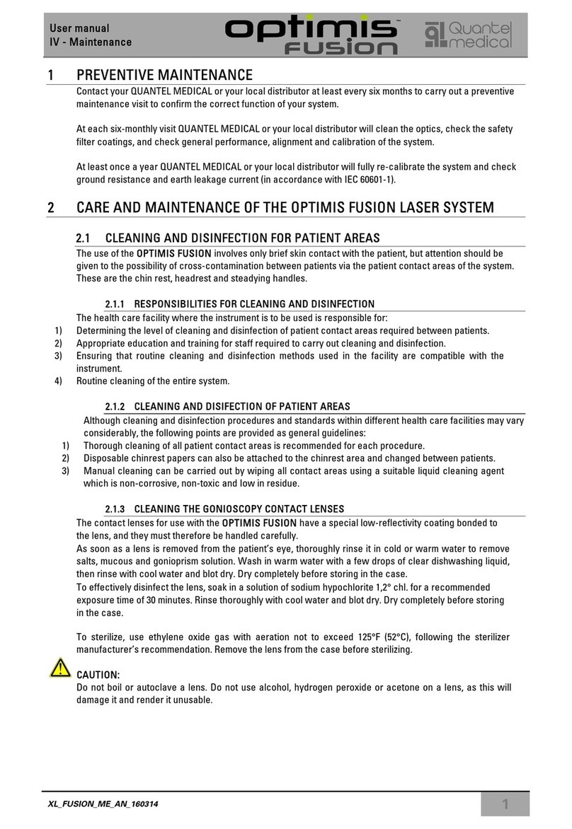 Quantel Medical OPTIMIS FUSION user manual