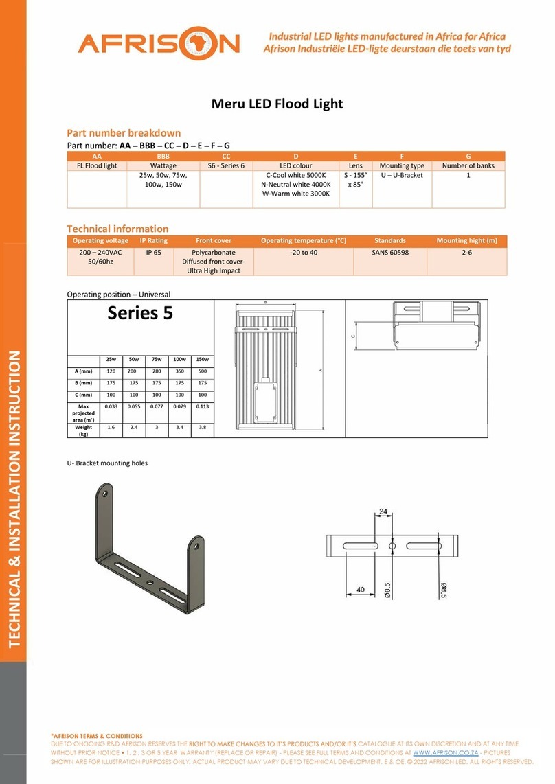 Afrison Meru Installation and Technical Instructions