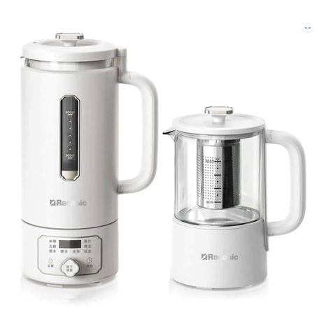 Rasonic Floral Tea Cook Master User manual