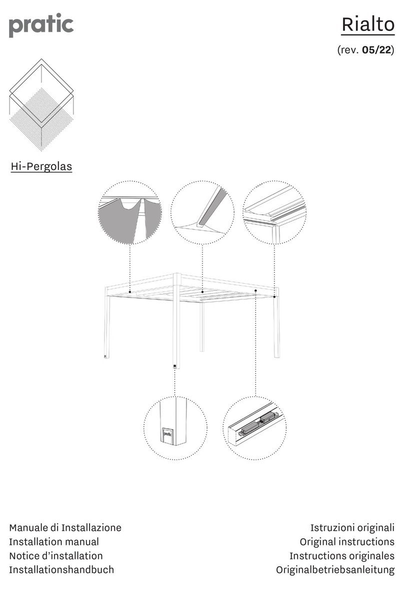 pratic Hi-Pergolas Rialto installation manual