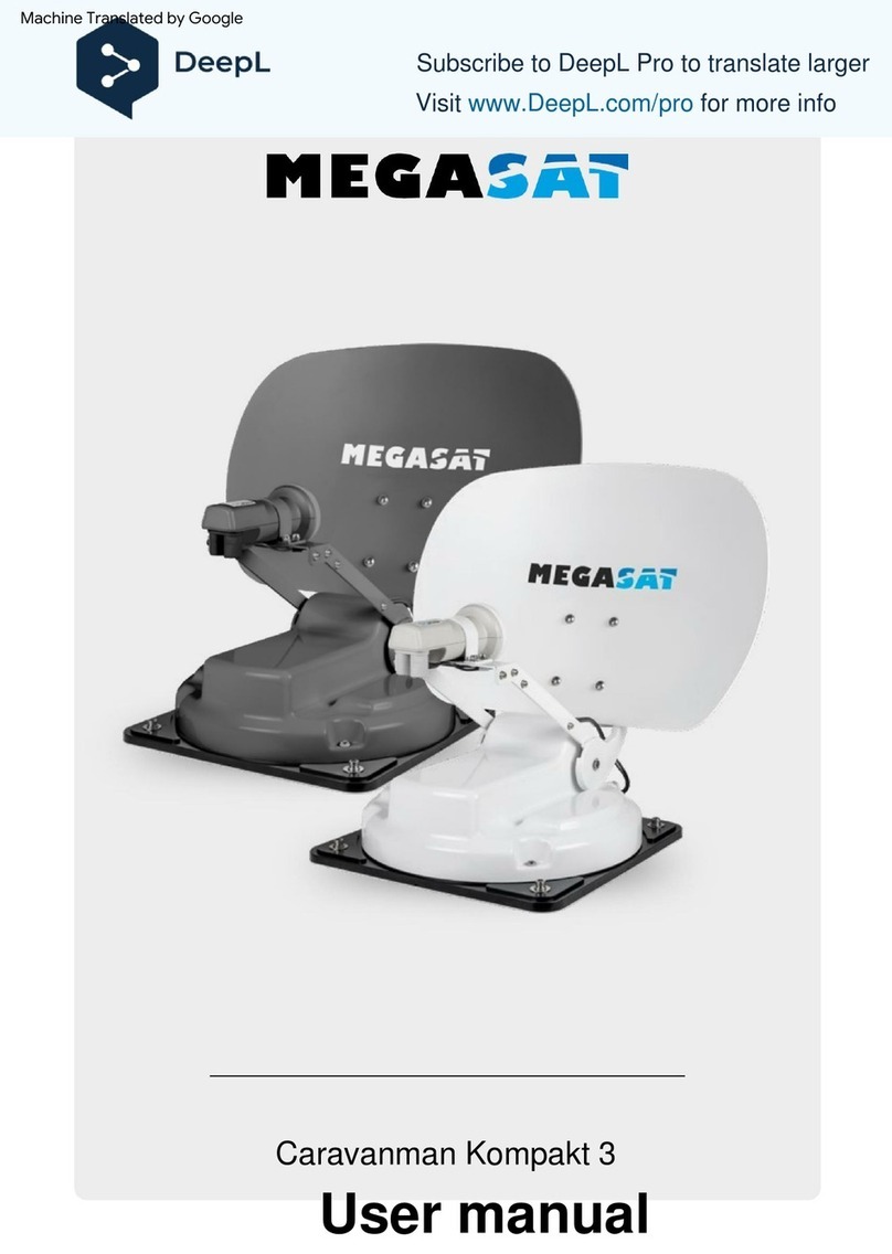 Megasat Caravanman Kompakt 3 User manual Megasat Caravanman Kompakt 3 User manual