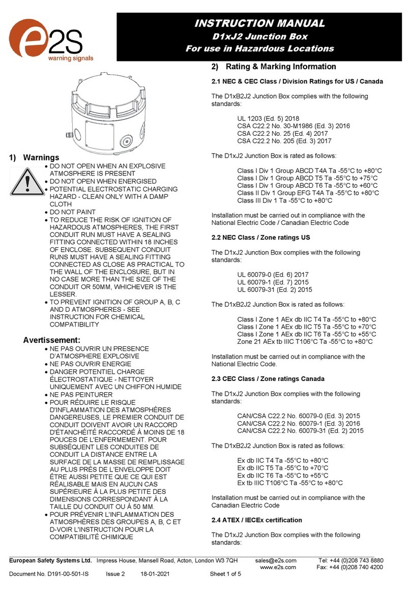 E2S D1 J2 Series instruction manual