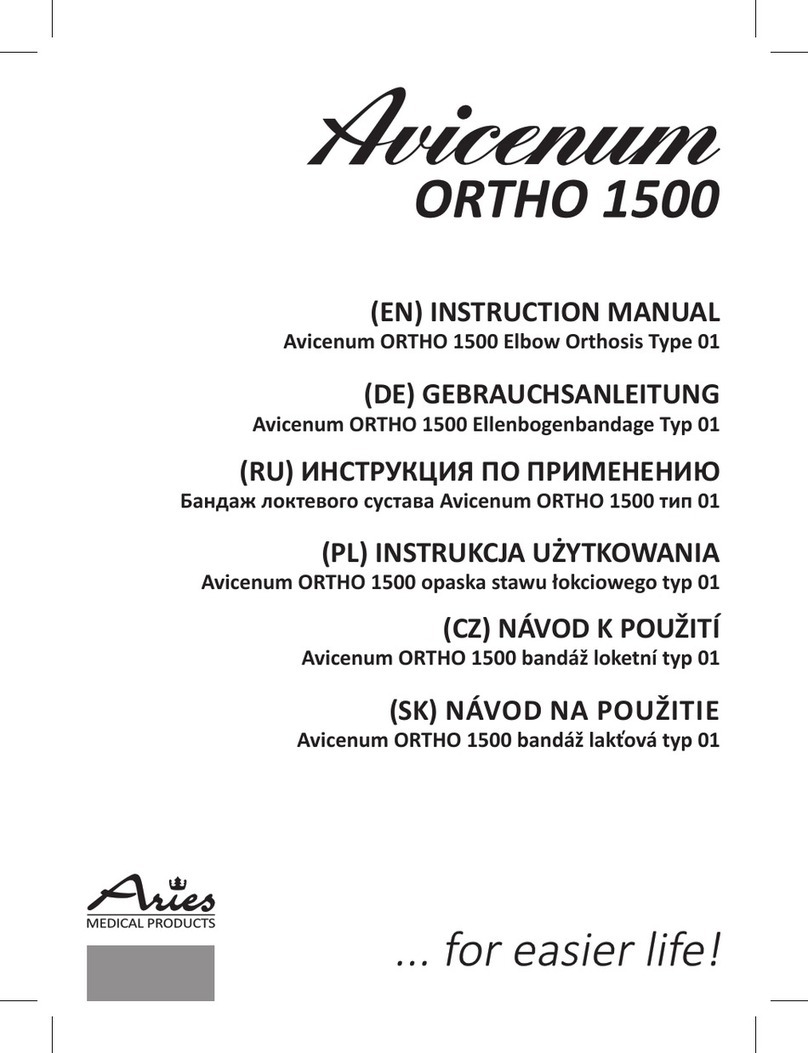 Aries Avicenum ORTHO 1500 instruction manual Aries Avicenum ORTHO 1500 instruction manual
