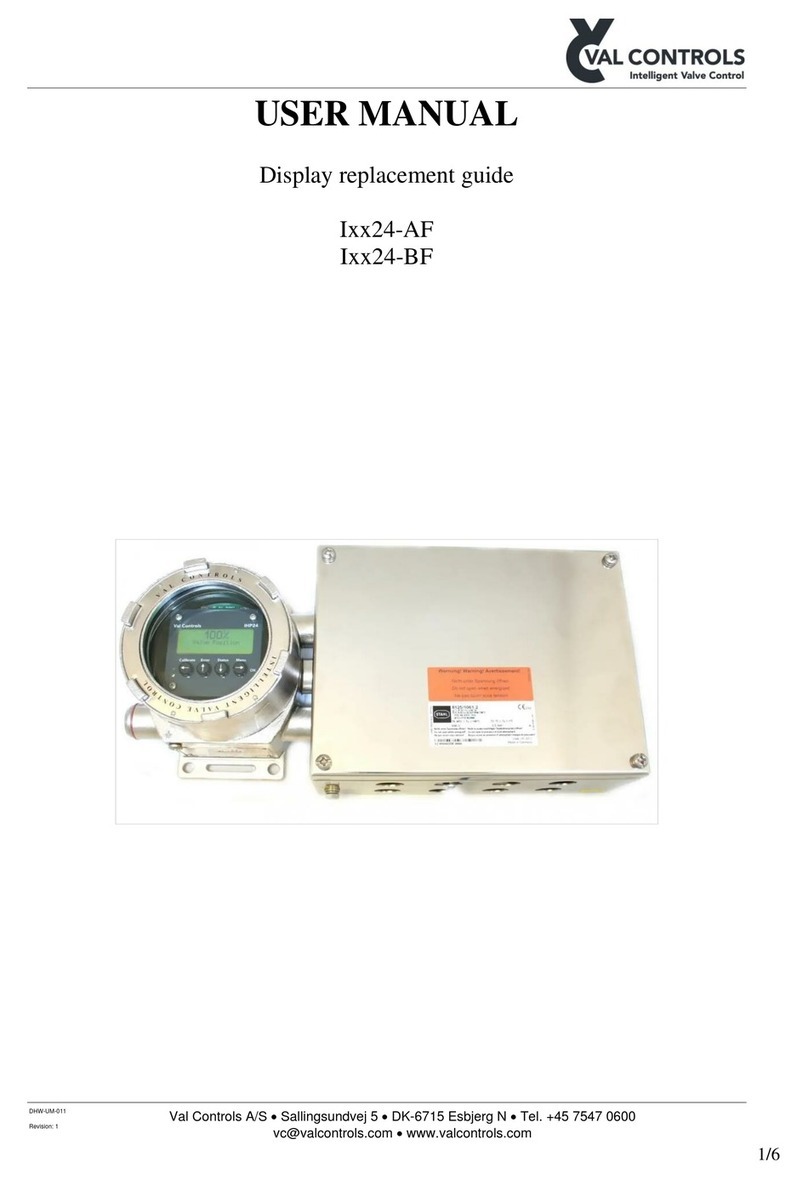 Val Controls I 24-AF Series Parts list manual