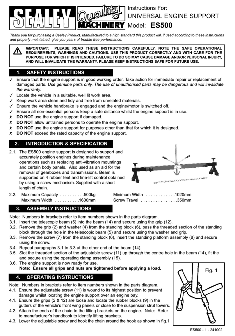 Sealey ES500 User manual
