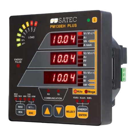 Satec PM130 PLUS User manual Satec PM130 PLUS User manual