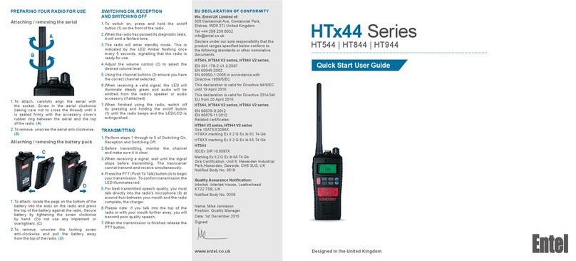 Entel HT 44 Series Quick start user guide