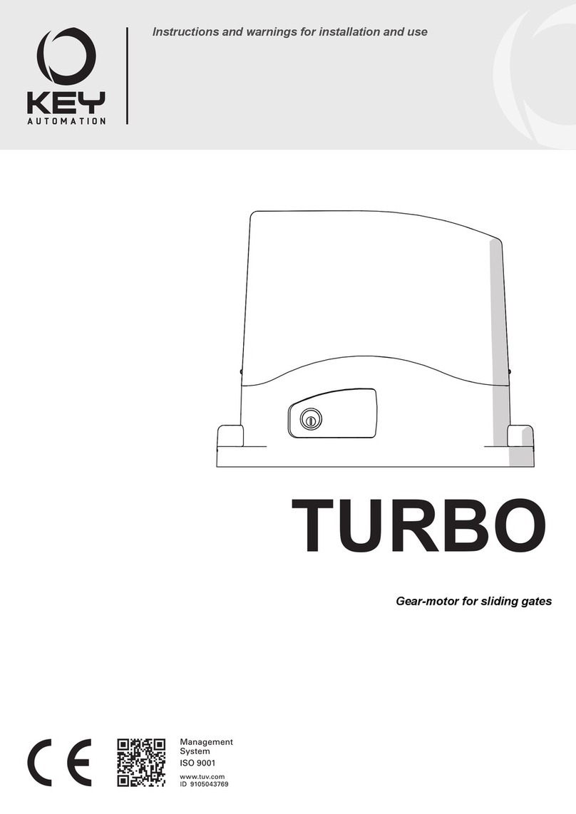 Keyautomation TURBO Instructions and warnings for installation and use