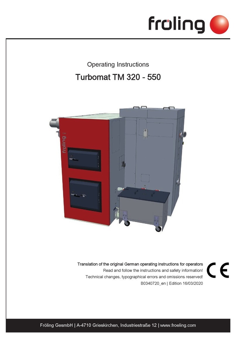 Fröling Turbomat 320 operating instructions