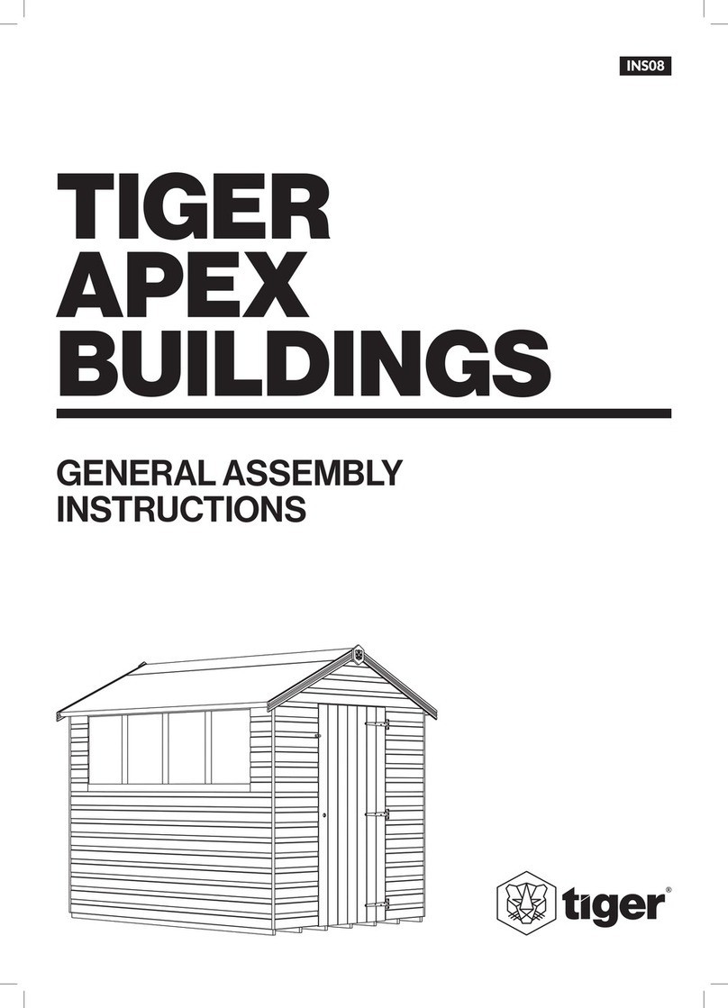 Tiger SHIPLAP APEX WINDOWLESS SHED User manual Tiger SHIPLAP APEX WINDOWLESS SHED User manual