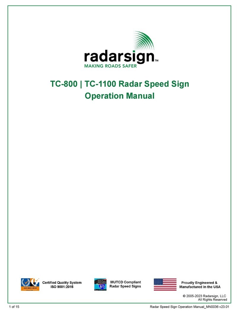 Radarsign TC-800 User manual