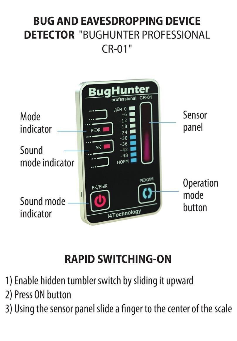i4Technology BugHunter Professional CR-01 manual i4Technology BugHunter Professional CR-01 manual