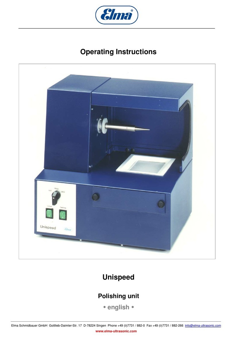 Elma Unispeed operating instructions