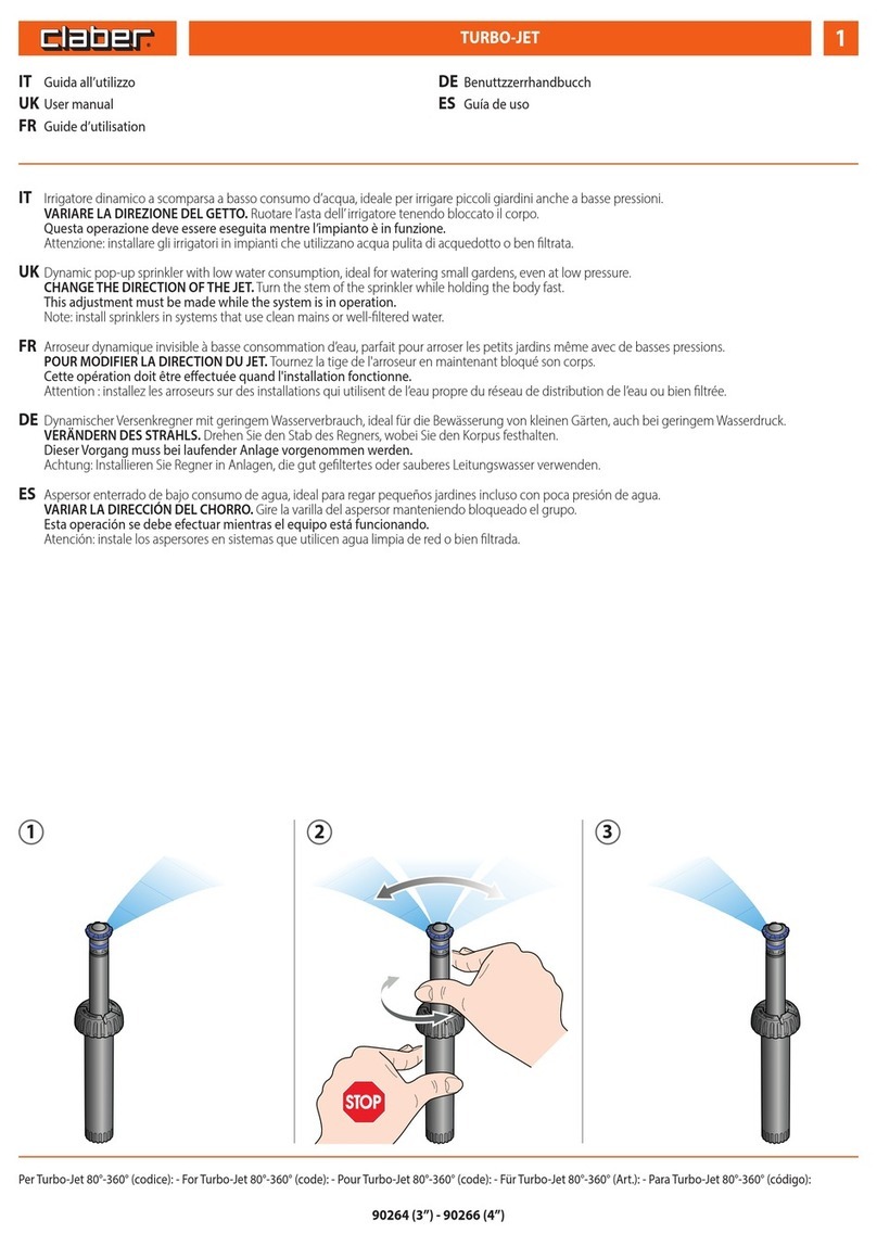 claber TURBO-JET User manual
